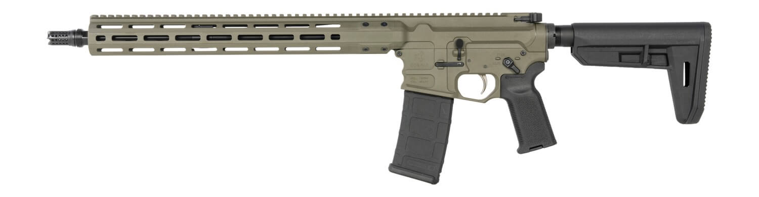 Cobalt Kinetics CKPROLITE55616CKG Pro Lite 5.56 NATO 30+1 16" Black Melonite Barrel CK Green Aluminum Receiver w/Picatinny Rail M-LOK Handguard Black Polymer SB Tactical SBA3 Brace Black Polymer Grip - Image 2