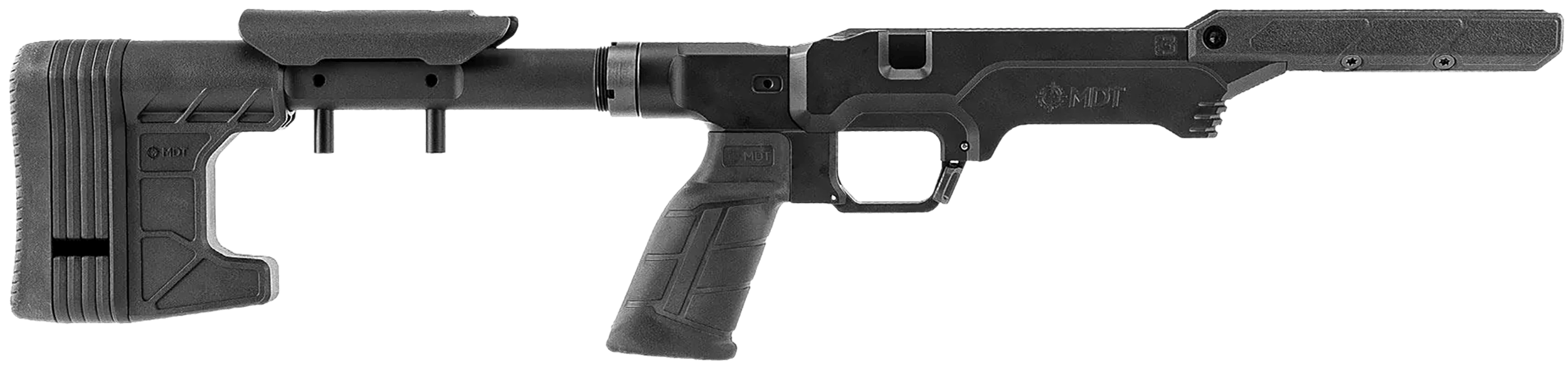 Mdt Sporting Goods Inc 114648BLK The Worker LSS Gen3 Black Fits Remington 700 Long Action