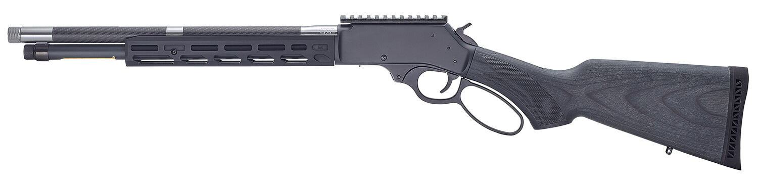 Henry H012MH SPD Hush Series 38 Special 357 Mag 7+1 16.50" Carbon Fiber Wrapped Threaded Barrel Blued Aluminum Receiver w/Picatinny Rail M-LOK Handguard Matte Dark Gray Buttstock Hardwood Laminate Stock Ambidextrous - Image 2