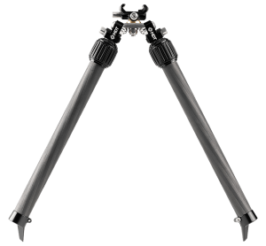 Mdt Sporting Goods Inc 114770BLK BackCountry Bipod 7.50-14.30" High Black Carbon Fiber/Aluminum