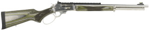 Marlin 70921 1895  45-70 Gov 6+1 19.30″ Stainless Threaded Barrel  Stainless Steel Receiver w/Picatinny Rail  Fixed Green Fixed Laminate Stock