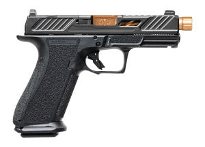 Shadow Systems SS-3009-B XR920 Elite 9mm Luger 10+1 5" Bronze TICN Match Grade/Spiral Fluted/Threaded Barrel Black Nitride Optic Cut/Serrated/Window Cut Stainless Steel Slide Black Polymer Frame w/Beavertail & Picatinny Rail Blemished
