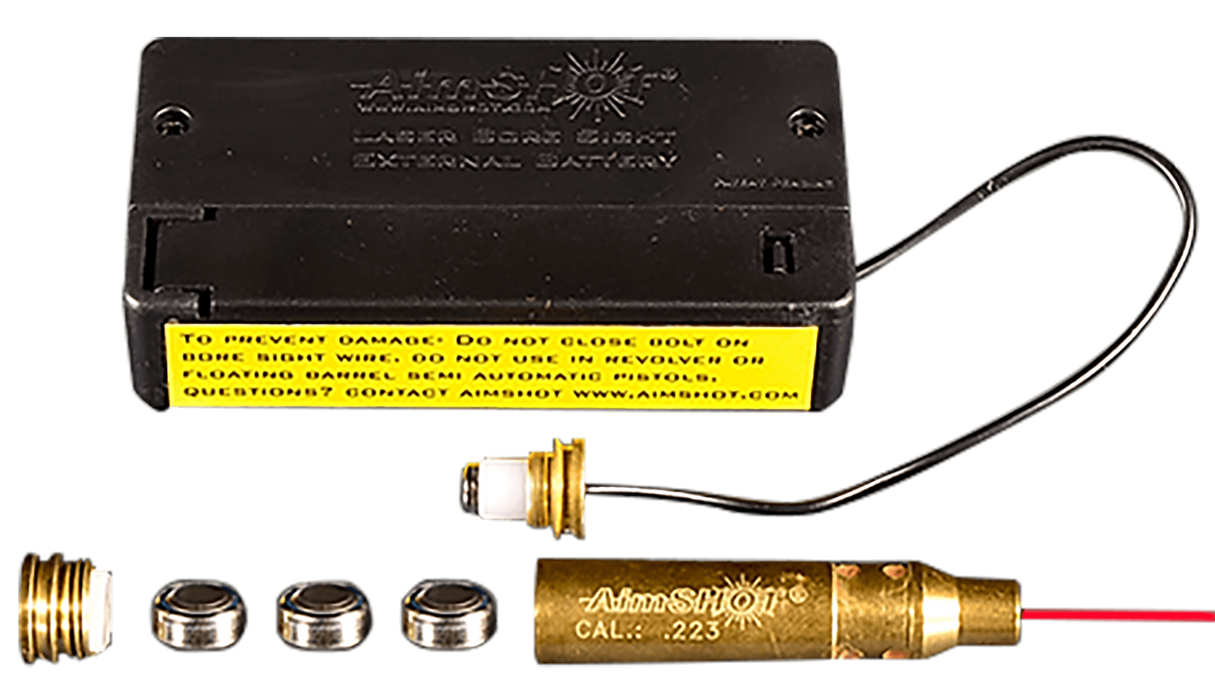 Aimshot BS22320X Laser Boresighter Cartridge 223 Rem Brass 20X Brighter