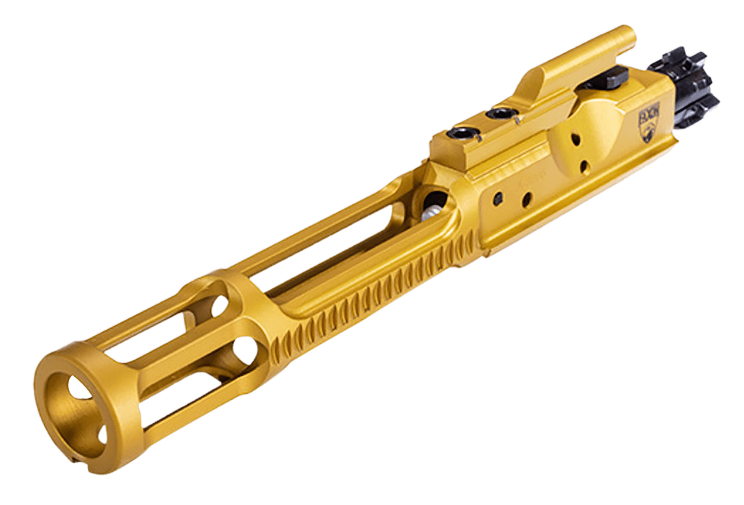 Faxon Firearms FF556BCGCNITRIDELWTIN Gunner 5.56 NATO Nitride Full Auto Gold