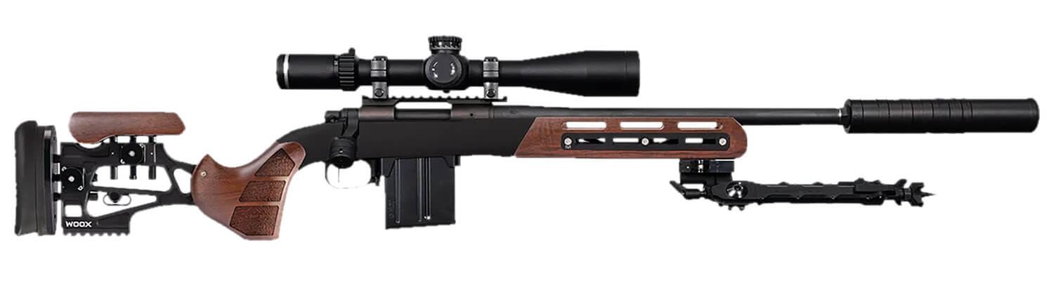 Woox SH.CHS011.06 Furiosa Chassis Walnut Aluminum/Wood Fits Remington 700 M5 DBM LA Bolt Action 31" OAL - Image 3