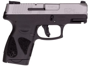 Taurus 1G2S939 G2S  Compact Frame 9mm Luger 7+1 3.20" Matte Stainless Steel Barrel  Matte Serrated Stainless Steel Slide  Black Polymer Frame w/Picatinny Rail & Polymer Grip  Right Hand