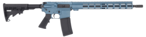 Great Lakes Firearms GL15223BLU AR-15 223 Wylde 30+1 16" Black Nitride Threaded Barrel Blue Titanium Cerakote Aluminum Receiver w/Picatinny Rail M-LOK Handguard Adjustable Black Polymer Stock Mil-Spec Grip