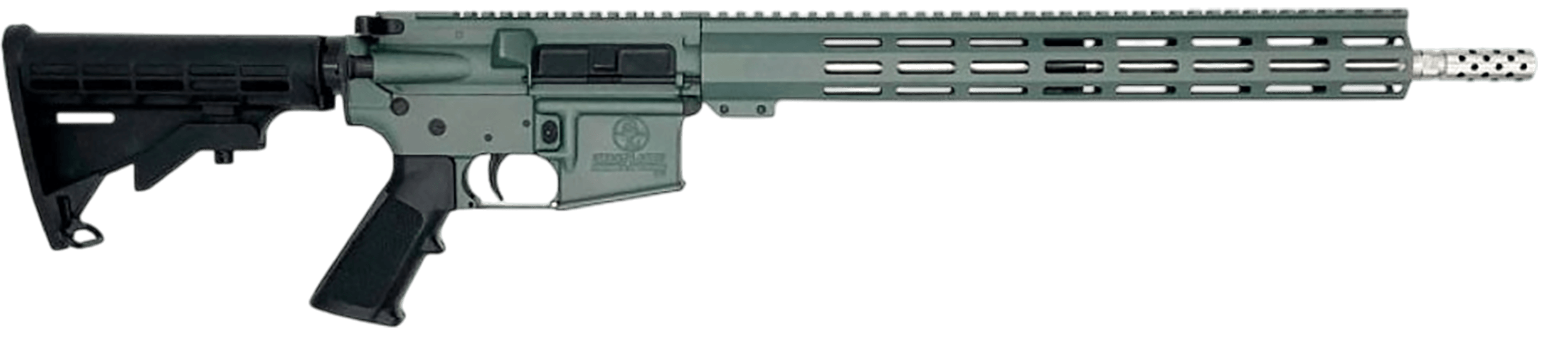 Great Lakes Firearms GL15223SSCHG AR-15 223 Wylde 30+1 16" Black Nitride Threaded Barrel Charcoal Green Cerakote Aluminum Receiver w/Picatinny Rail M-LOK Handguard Adjustable Black Polymer Stock Mil-Spec Grip