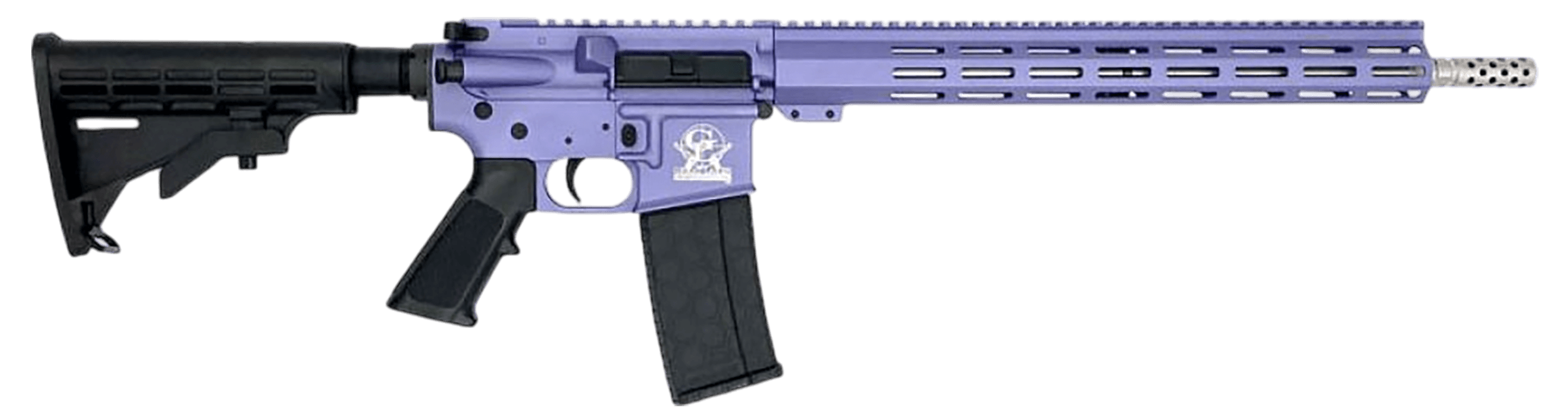 Great Lakes Firearms GL15223SSORC AR-15 223 Wylde 30+1 16" Black Nitride Threaded Barrel Wild Orchid Cerakote Aluminum Receiver w/Picatinny Rail M-LOK Handguard Adjustable Black Polymer Stock Mil-Spec Grip