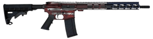 Great Lakes Firearms GL15223FAMF AR-15 Freedom Series 223 Wylde 30+1 16" Black Nitride Threaded Barrel American Flag Battleworn Cerakote Aluminum Receiver w/Picatinny Rail M-LOK Handguard Adjustable Black Polymer Stock Mil-Spec Grip