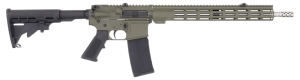Great Lakes Firearms GL15223SSODG AR-15 223 Wylde 30+1 16" Stainless Heavy Threaded Barrel OD Green Cerakote Aluminum Receiver w/Picatinny Rail M-LOK Handguard Adjustable Black Polymer Stock Mil-Spec Grip Right Hand
