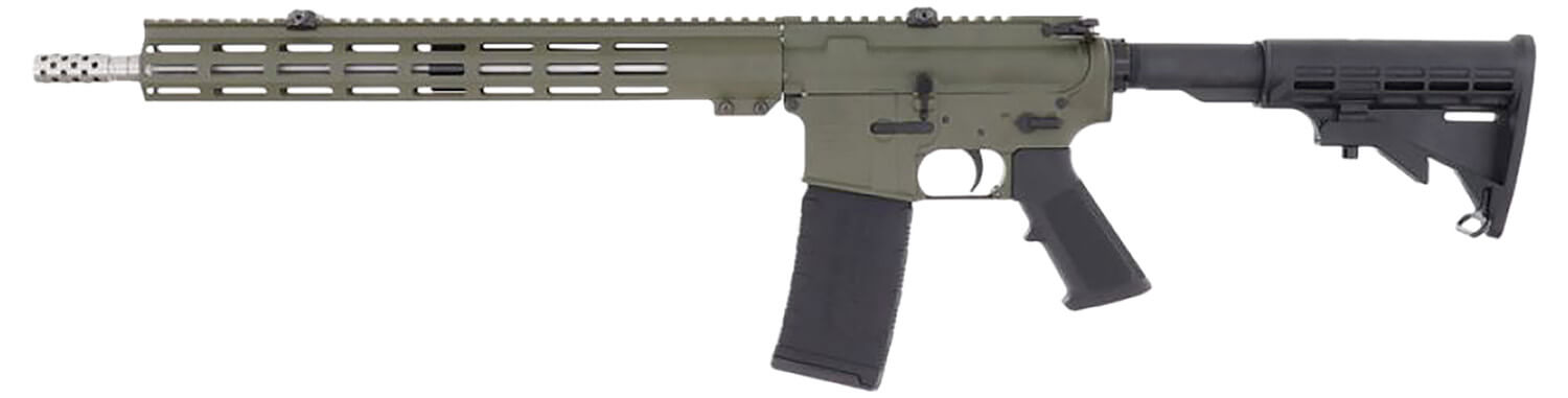 Great Lakes Firearms GL15223SSODG AR-15 223 Wylde 30+1 16" Stainless Heavy Threaded Barrel OD Green Cerakote Aluminum Receiver w/Picatinny Rail M-LOK Handguard Adjustable Black Polymer Stock Mil-Spec Grip Right Hand - Image 2