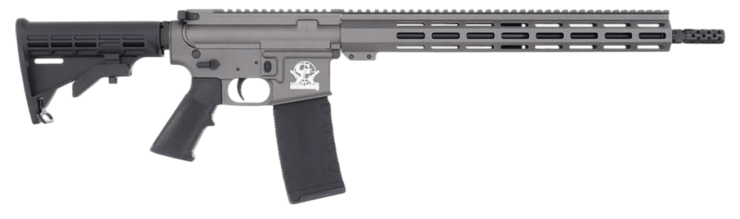Great Lakes Firearms GL15223LTNG GL15 223 Wylde 30+1 16" Black Nitride Heavy Threaded Barrel Tungsten Cerakote Aluminum Receiver w/Picatinny Rail M-LOK Handguard Adjustable Black Polymer Stock Mil-Spec Grip Left Hand