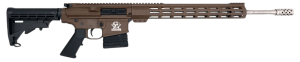 Great Lakes Firearms GL1065SSBUK GL10 6.5 Creedmoor 10+1 20" Stainless Threaded Barrel Buck Brown Cerakote Aluminum Receiver w/Picatinny Rail M-LOK Handguard Adjustable Mil-Spec Black Polymer Stock Mil-Spec Grip