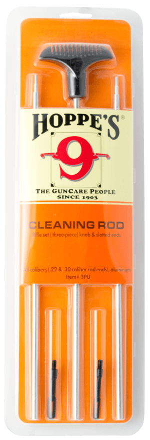 Hoppe's 3PU Rifle Cleaning Rod Multi-Caliber 34.50" w/ Swivel Handle
