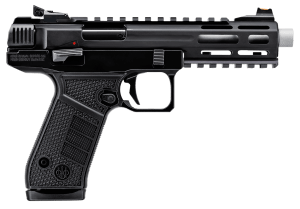 Beretta USA JB22TACMET10 B Series Jaguar Tac Full Size 22 LR 10+1 5.25" Stainless Threaded Barrel w/M-LOK Barrel Shroud  Black Picatinny Rail Slide  Black Metal Frame w/Picatinny Rail  Interchangeable Grip Panels Grip  Ambidextrous
