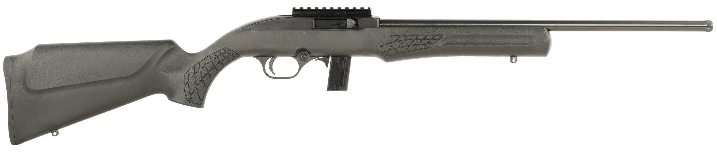 Rossi RS22LP1811-TH RS22 22 LR 10+1 18" Matte Black Threaded Barrel Matte Black Picatinny Rail Aluminum Receiver Black Polymer Stock