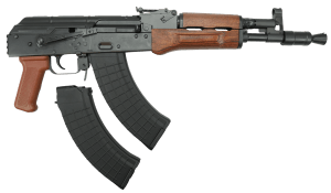 Pioneer Arms AK0031FTPROW Hellpup Pro 7.62x39mm 30+1 11.73" Black Threaded Barrel Receiver w/Black Side Mounted Optic Rail Rear Picatinny Rail Wood Forend Wood Grip Right Hand