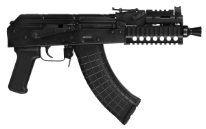 Pioneer Arms AK0031KCORE Micro Hellpup CORE 7.62x39mm 30+1 7" Blued Threaded Barrel Quad Picatinny Rail Handguard Blued Steel Receiver w/Side Mounted Optic Rail Black Plastic Grip Right Hand