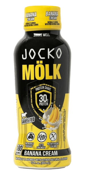 Jocko Fuel 29090 Banana Cream Protein Shake 12oz 12Pack