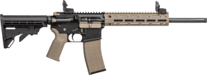 Tippmann Arms A101224 M4 LTE MSR 22 LR 25+1 16" Black Parkerized Threaded Barrel Flat Dark Earth Aluminum Receiver w/Picatinny Rail M-LOK Handguard Black Adj CAR15 Polymer Stock FDE Gen2 Grip Right Hand