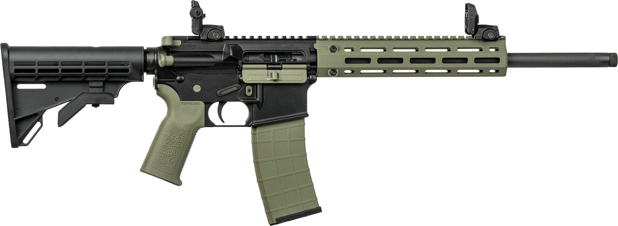 Tippmann Arms A101228 M4 LTE MSR 22 LR 25+1 16" Black Parkerized Threaded Barrel OD Green Aluminum Receiver w/Picatinny Rail M-LOK Handguard Black Adj CAR15 Polymer Stock OD Green Gen2 Grip Right Hand