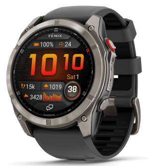 Garmin 0100319910 Fenix 8 Pro Graphite/Black Band AMOLED Display Lithium Ion Compatible w/ iPhone/Android