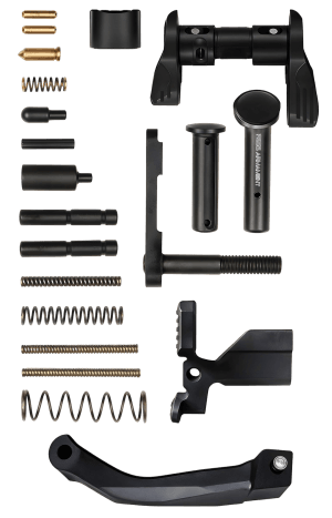 Rise Armament 12003ADV Premium Lower Parts Kit Black Aluminum