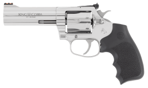 Colt Mfg KCOBRASB4RTS King Cobra Target 357 Mag 6rd Shot 4.25" Stainless Steel Barrel Cylinder & Frame Black Hogue Overmolded Grip Exposed Hammer
