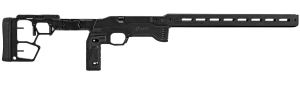 Mdt Sporting Goods Inc 114882BLK ACC Premier Gen2 Chassis System Cerakote Black Aluminum Fits Ruger American Rimfire Right Hand