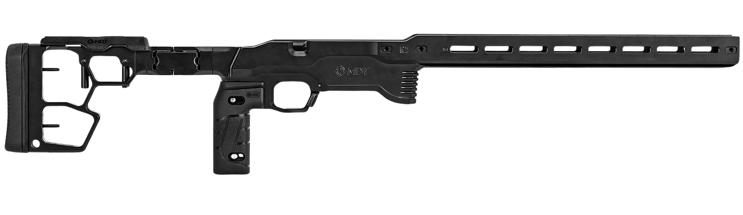 Mdt Sporting Goods Inc 114882BLK ACC Premier Gen2 Chassis System Cerakote Black Aluminum Fits Ruger American Rimfire Right Hand Mdt Sporting Goods Inc 114882BLK ACC Premier Gen2 Chassis System Cerakote Black Aluminum Fits Ruger American Rimfire Right Hand