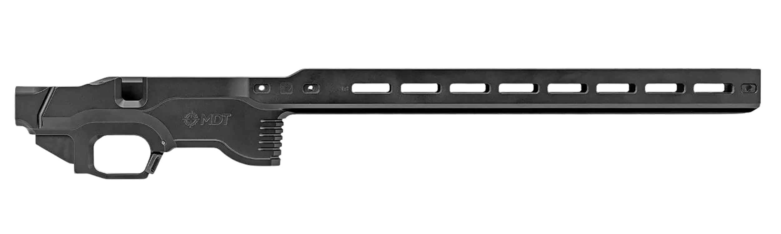 Mdt Sporting Goods Inc 114881BLK ACC Premier Gen2 Chassis Base Cerakote Black Aluminum Fits Ruger American Rimfire Right Hand Mdt Sporting Goods Inc 114881BLK ACC Premier Gen2 Chassis Base Cerakote Black Aluminum Fits Ruger American Rimfire Right Hand