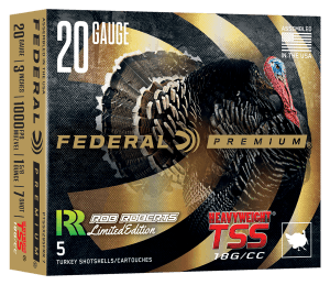 Federal PTSSX295FRR7 Heavyweight TSS 20Gauge 3″ 1 5/8oz Tungsten 7Shot 5 Per Box/10 Case Federal PTSSX295FRR7 Heavyweight TSS 20Gauge 3″ 1 5/8oz Tungsten 7Shot 5 Per Box/10 Case
