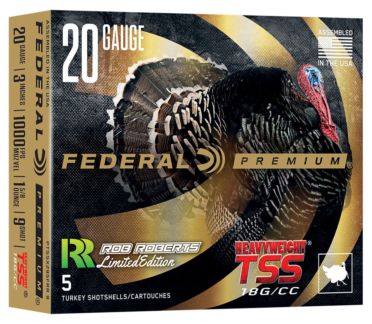 Federal PTSSX295FRR9 Heavyweight TSS 20Gauge 3″ 1 5/8oz Tungsten 9Shot 5 Per Box/10 Case Federal PTSSX295FRR9 Heavyweight TSS 20Gauge 3″ 1 5/8oz Tungsten 9Shot 5 Per Box/10 Case