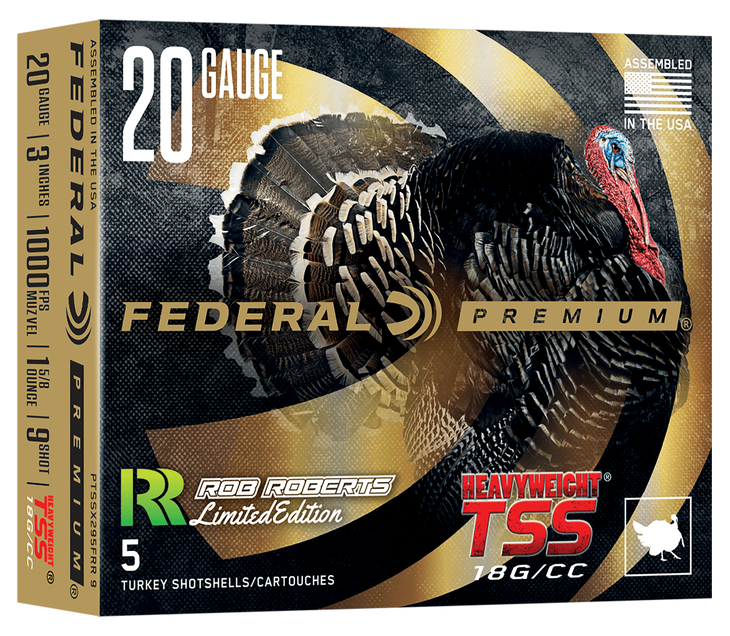 Federal PTSSX295FRR9 Heavyweight TSS 20Gauge 3″ 1 5/8oz Tungsten 9Shot 5 Per Box/10 Case Federal PTSSX295FRR9 Heavyweight TSS 20Gauge 3″ 1 5/8oz Tungsten 9Shot 5 Per Box/10 Case