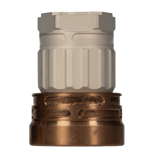 Q LLC ACCE9MOUNTTRILUGCLEAR Erect9r Three-Way Mount 9mm Aluminum/Stainless Steel Clear Hardcoat Anodized Tan