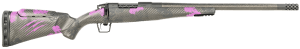 Fierce Firearms ROGM2308WIN20BPL Carbon Mini Rogue 2.0 308 Win 20″ Carbon Fiber Barrel   Black Cerakote Steel Drilled & Tapped Receiver  Arca Rail/Integral Bipod Rail Forend  Purple Camo Adj Cheek Riser Carbon Fiber Stock