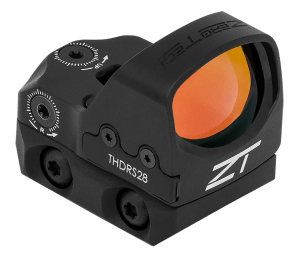 Zero Tech Optics THDRS28L Thrive HD w/Low Mount Black 1x28mmx20mm  3 MOA Red Dot Reticle Picatinny Rail/RMR Footprint Mount