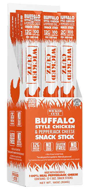 Wicked Cutz WCCS12BC Buffalo Style Chicken & Cheese Sticks 12 Pack Wicked Cutz WCCS12BC Buffalo Style Chicken & Cheese Sticks 12 Pack
