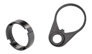 White Label Armory WLA-BUF-7007-01 Quick Detach End Plate Kit Black Aluminum/Steel AR-15