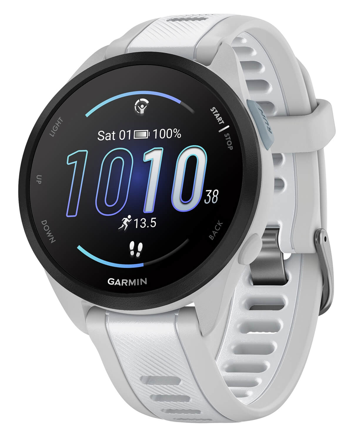 Garmin 0100286331 Forerunner 165 Music GPS/Smart Features 4GB Memory Mist Gray/Whitestone Band 1.2″ AMOLED Display Rechargeable Li-Ion Garmin 0100286331 Forerunner 165 Music GPS/Smart Features 4GB Memory Mist Gray/Whitestone Band 1.2″ AMOLED Display Rechargeable Li-Ion