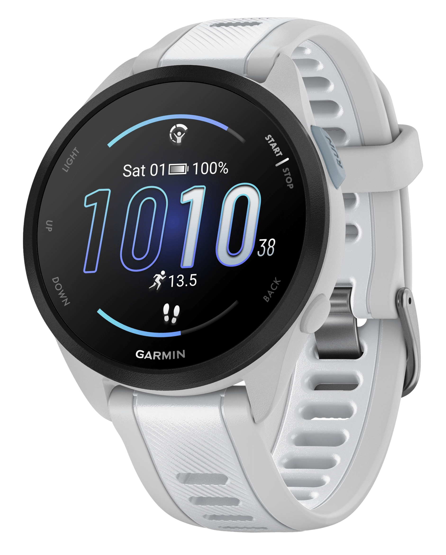 Garmin 0100286331 Forerunner 165 Music GPS/Smart Features 4GB Memory Mist Gray/Whitestone Band 1.2″ AMOLED Display Rechargeable Li-Ion Garmin 0100286331 Forerunner 165 Music GPS/Smart Features 4GB Memory Mist Gray/Whitestone Band 1.2″ AMOLED Display Rechargeable Li-Ion