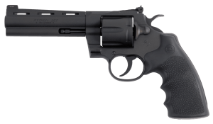 Colt Mfg PYTHONBM5RNS Python  357 Mag/38 Special 6 Shot 5" Matte Blued Vent Rib Carbon Steel Barrel  Cylinder & Frame  Black Rubber Grip  Exposed Hammer