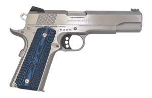 Colt Mfg O1073CCP Competition  38 Super 9+1 5" National Match Barrel  Stainless Steel Serrated Slide  Stainless Steel Frame w/Beavertail  Competition Blue G10 Grip