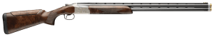 Browning 0183493002 Citori 825 Golden Clays Sporting 12 Gauge Break Open 3" 2rd 32" Blued Over/Under Vent Rib Barrel  Silver Nitride Engraving w/Gold Accents Steel Receiver  Adj Comb Grade V/VI Gloss Black Walnut Stock