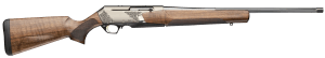 Browning 039009218 BAR MK4 Medallion 308 Win 4+1 22″ Polished Blued Fluted Barrel  Satin Nickel Engraved Aluminum Alloy Drilled & Tapped Receiver  Grade III Turkish Walnut Adj Shim Stock