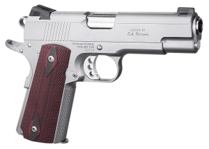 Ed Brown EC18SS45 1911 Executive Commander 45 ACP 7+1 4.25" Stainless Steel Barrel  Serrated Slide & Frame  Right Hand