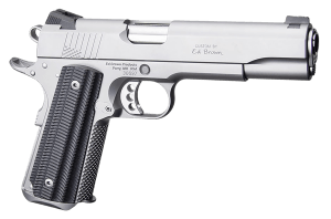 Ed Brown BASESS2A 1911 2nd Amendment 45 ACP 7+1 5" Stainless Steel Barrel  Serrated Slide & Frame  Black Alien G10 Grip  Right Hand