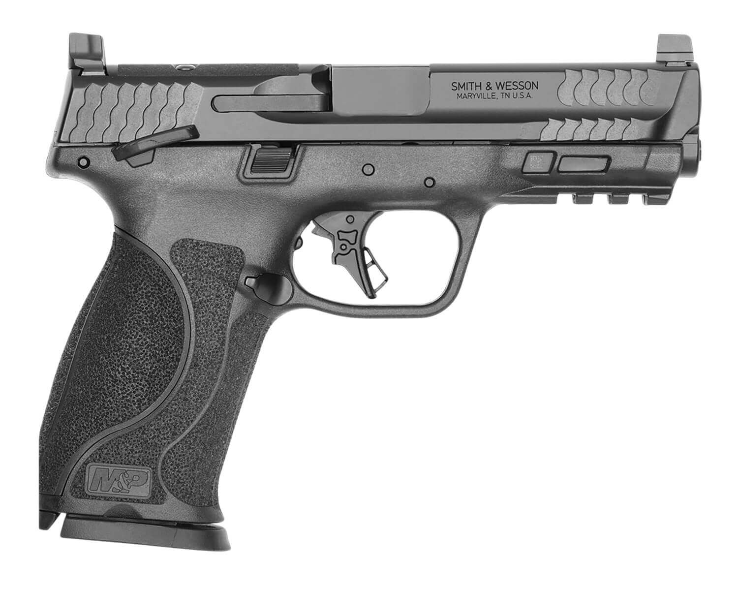 Smith & Wesson 14276 M&P M2.0 *CA Compliant Full Size 9mm Luger 10+1 4.25" Black Armornite Stainless Steel Barrel & Optic Cut/Serrated Slide Black Polymer Frame w/Picatinny Rail Interchangeable Palmswell Grip - Image 3