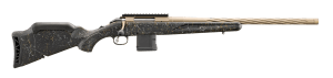 Ruger 46974 American II Prairie Full Size 223 Rem 10+1 20″ Smoked Bronze Cerakote Spiral Fluted Threaded Barrel & Alloy Steel Receiver w/Picatinny Rail  Black Splatter ADJ LOP Synthetic Stock